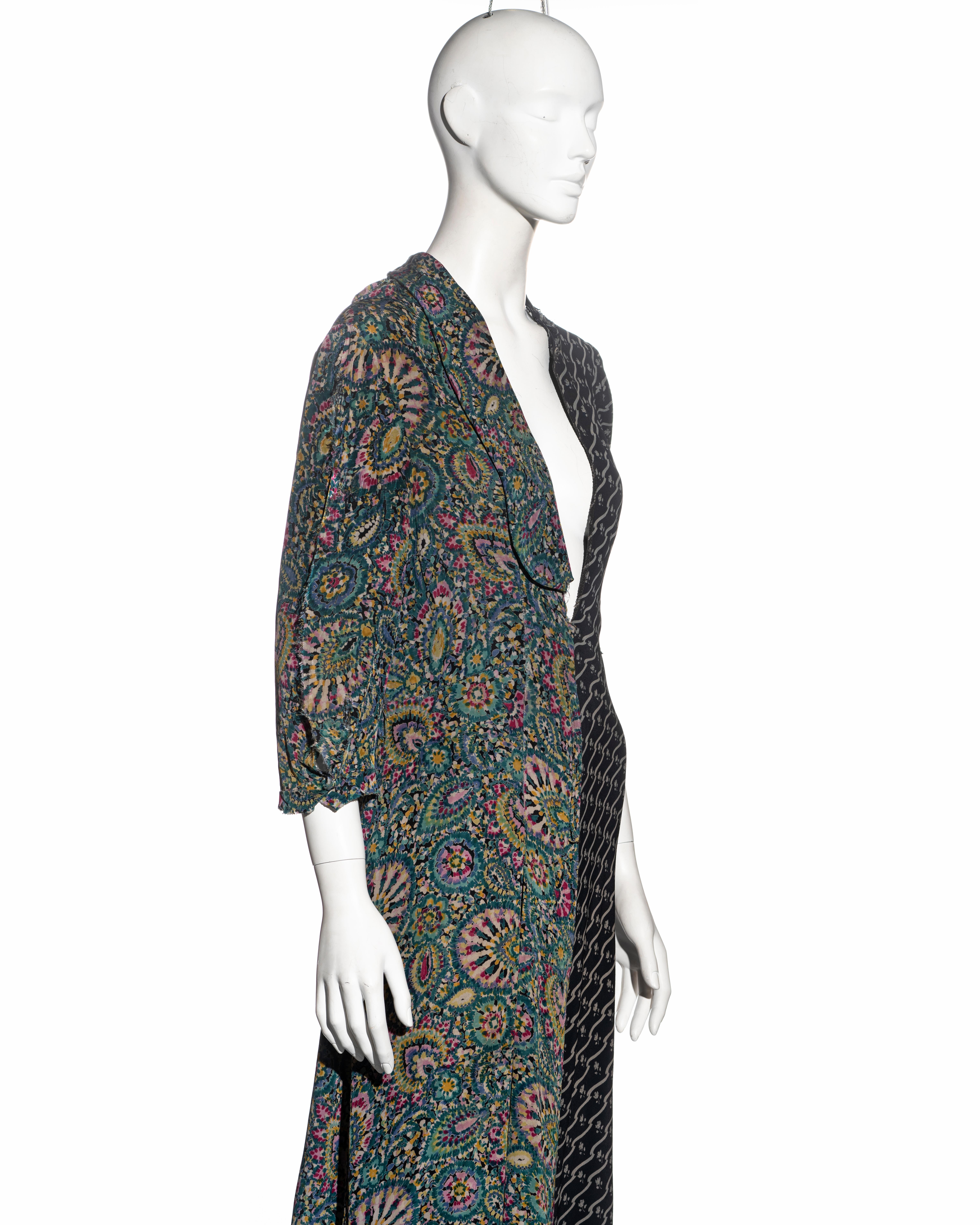Martin Margiela artisanal dress made from reclaimed vintage dresses, fw 1993 In Fair Condition For Sale In London, GB