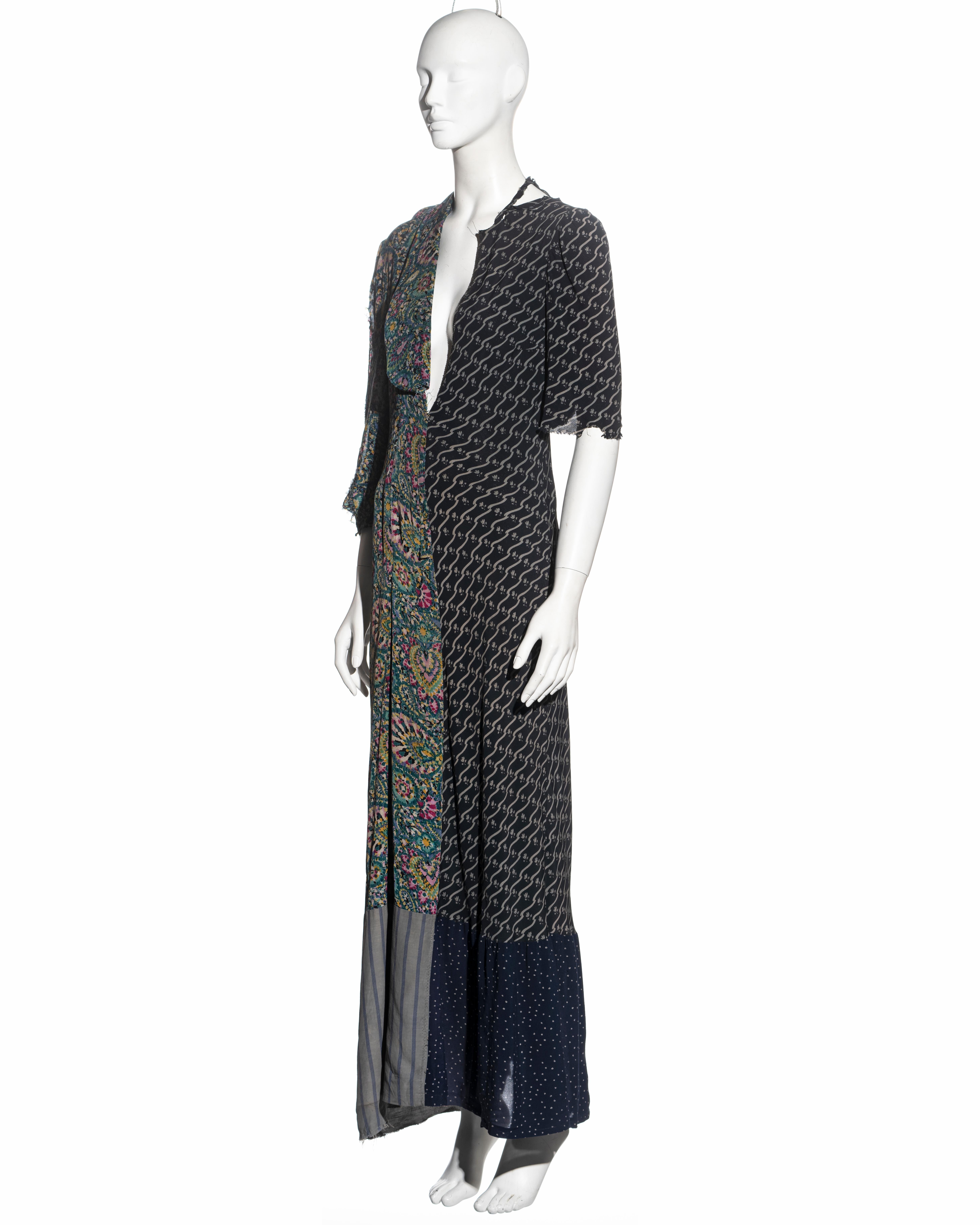 Women's Martin Margiela artisanal dress made from reclaimed vintage dresses, fw 1993 For Sale