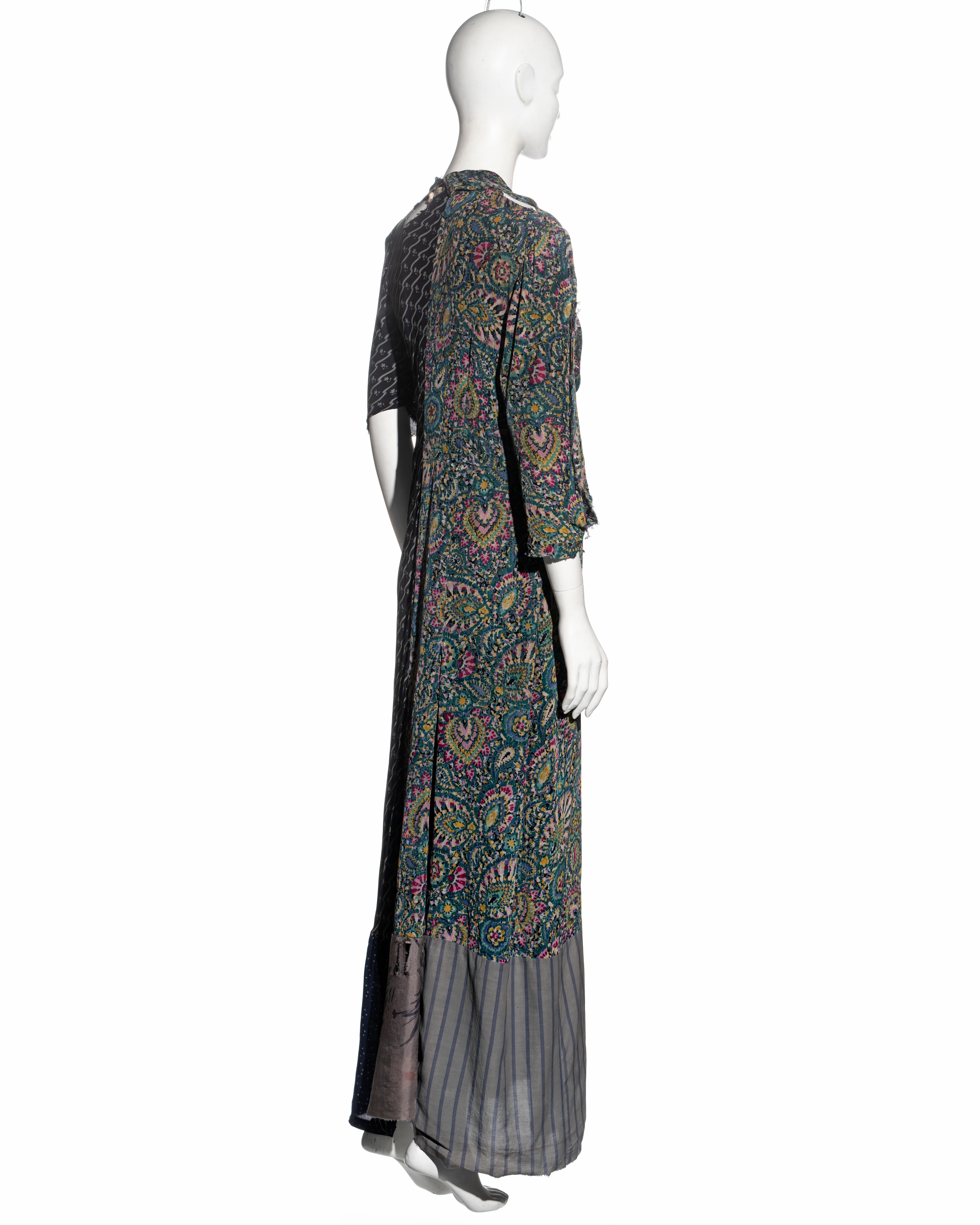 Martin Margiela artisanal dress made from reclaimed vintage dresses, fw 1993 For Sale 1
