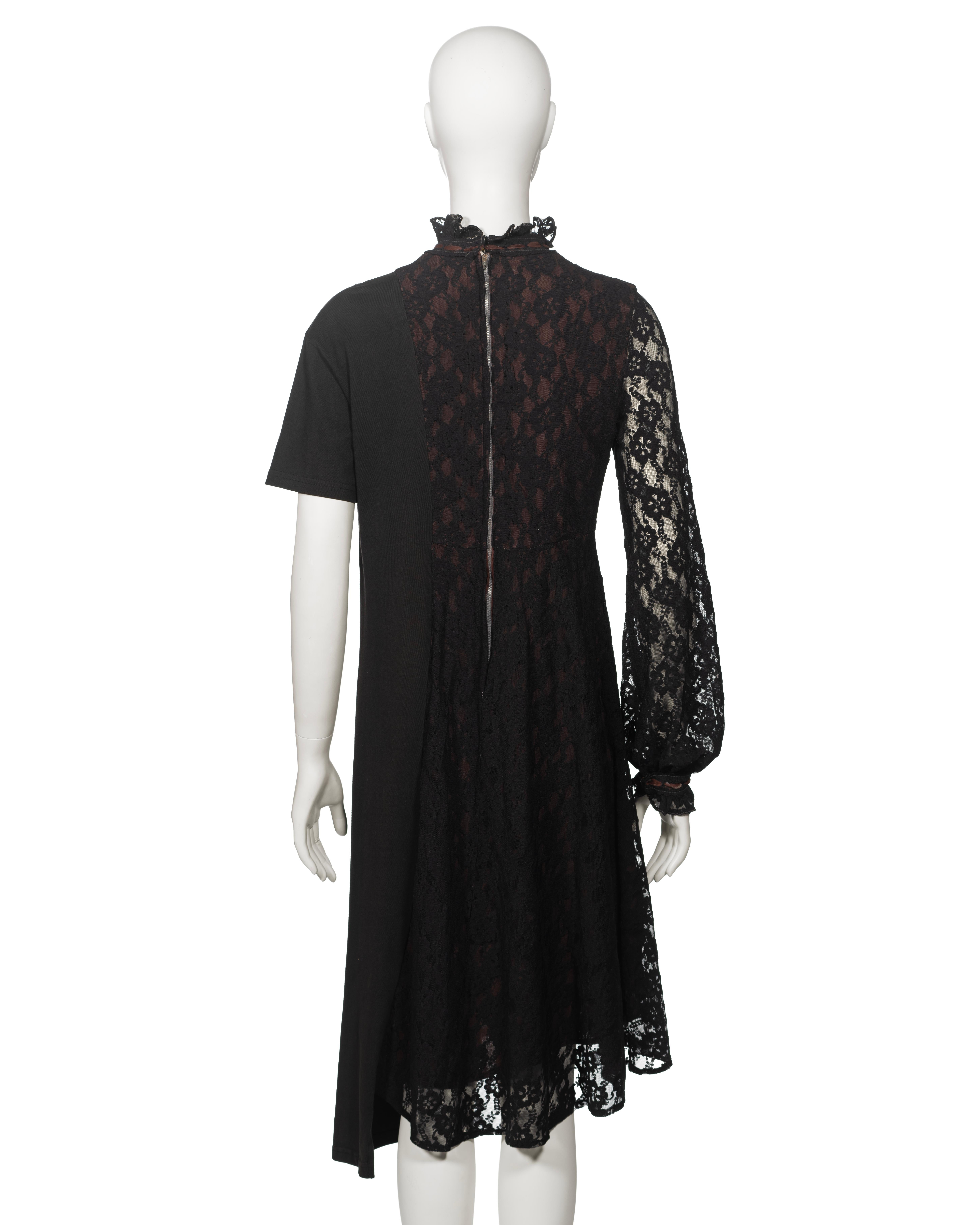 Martin Margiela Artisanal Dress Made From Two Vintage Dresses, fw 2003 For Sale 5