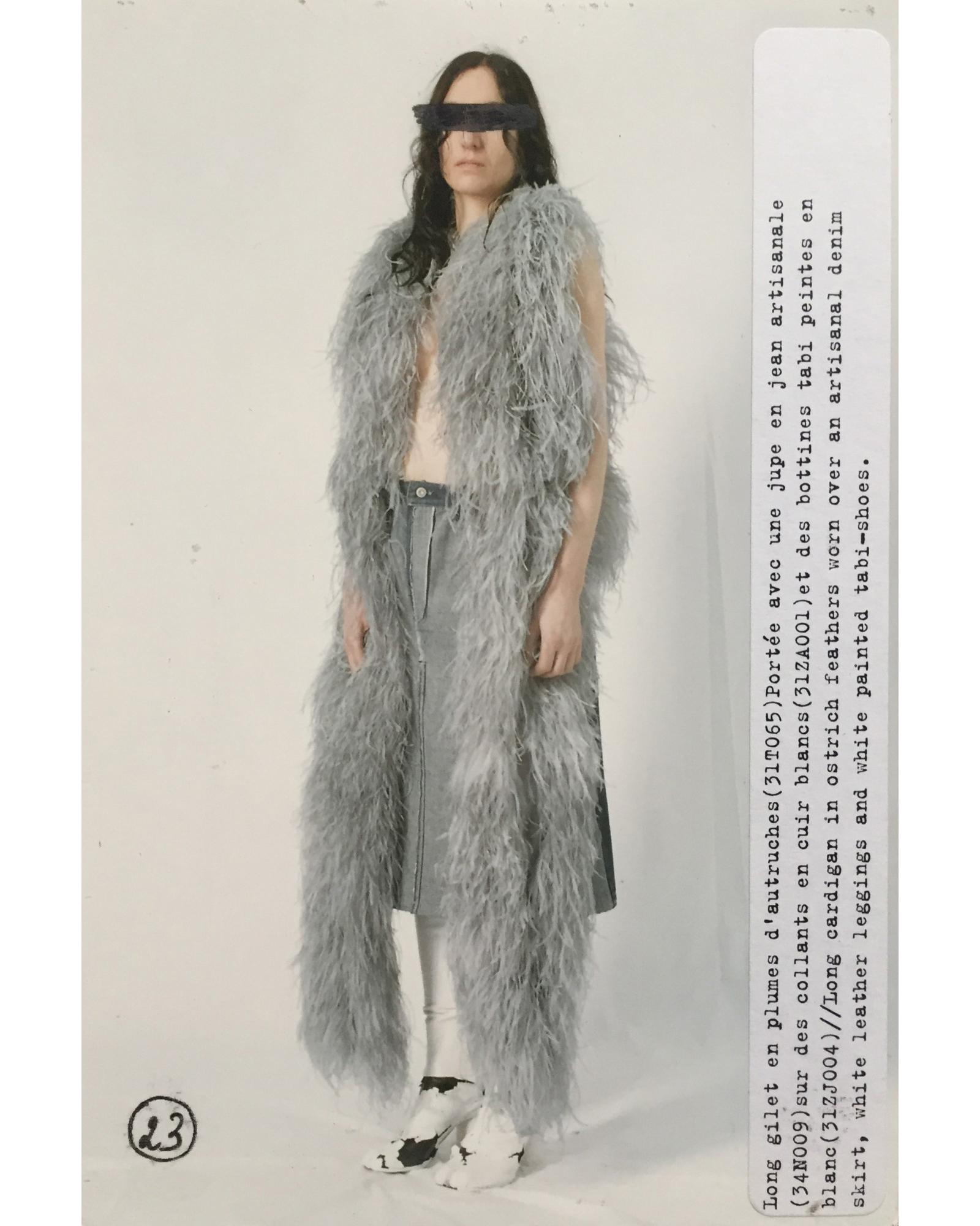 ostrich feather coat