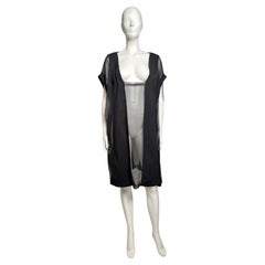 Martin Margiela Artisanal Spring 200 Black Sheer Panels Dress