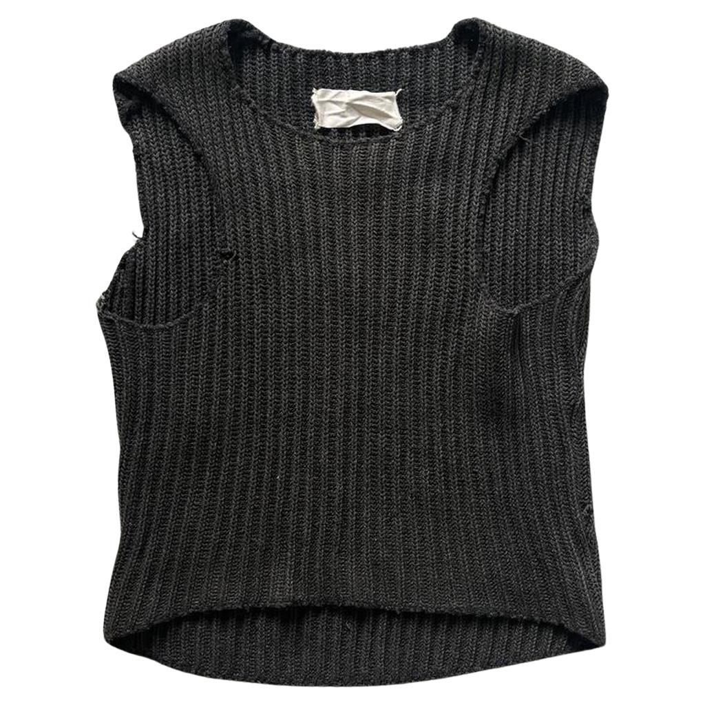Martin Margiela AW1998 Flat Collection Knitted Vest For Sale