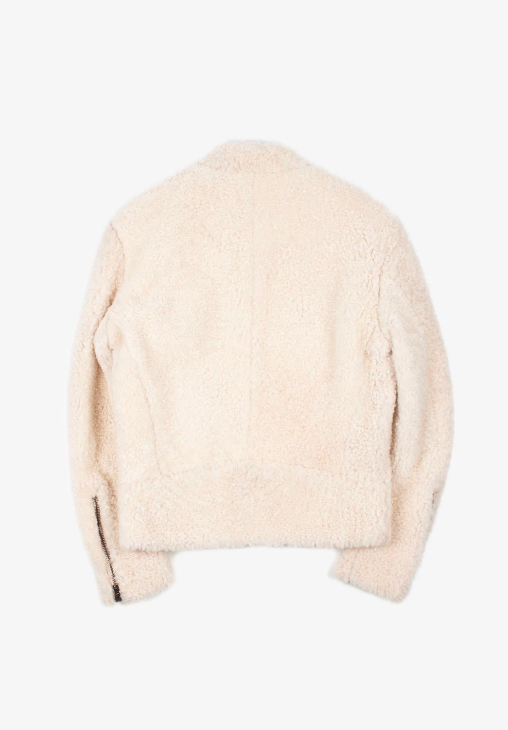Men's Martin Margiela biker lambs fur Men Jacket Size ITA48/M