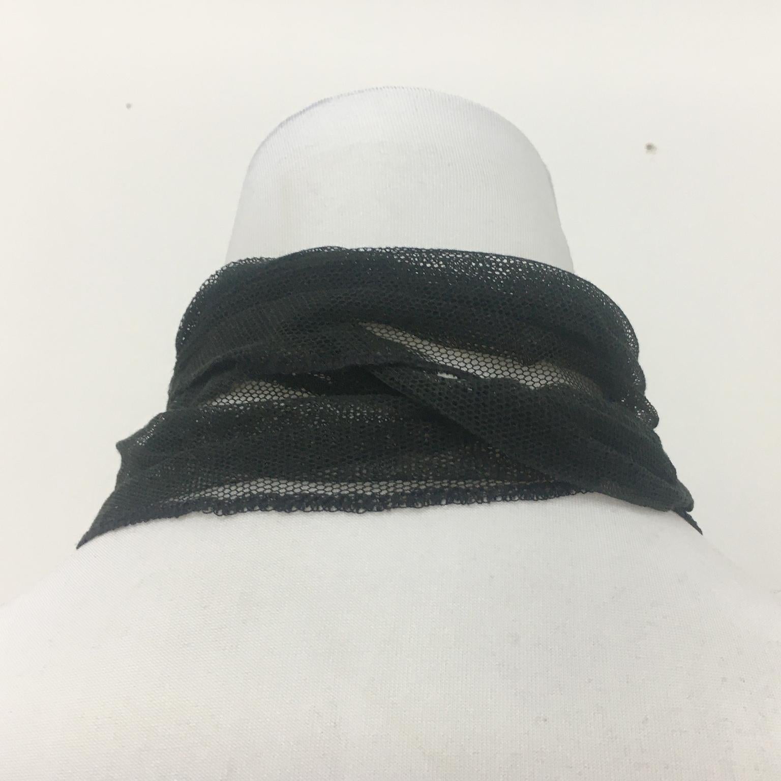Martin Margiela Black Mesh "Jabot" SS 1994 at 1stDibs margiela jabot