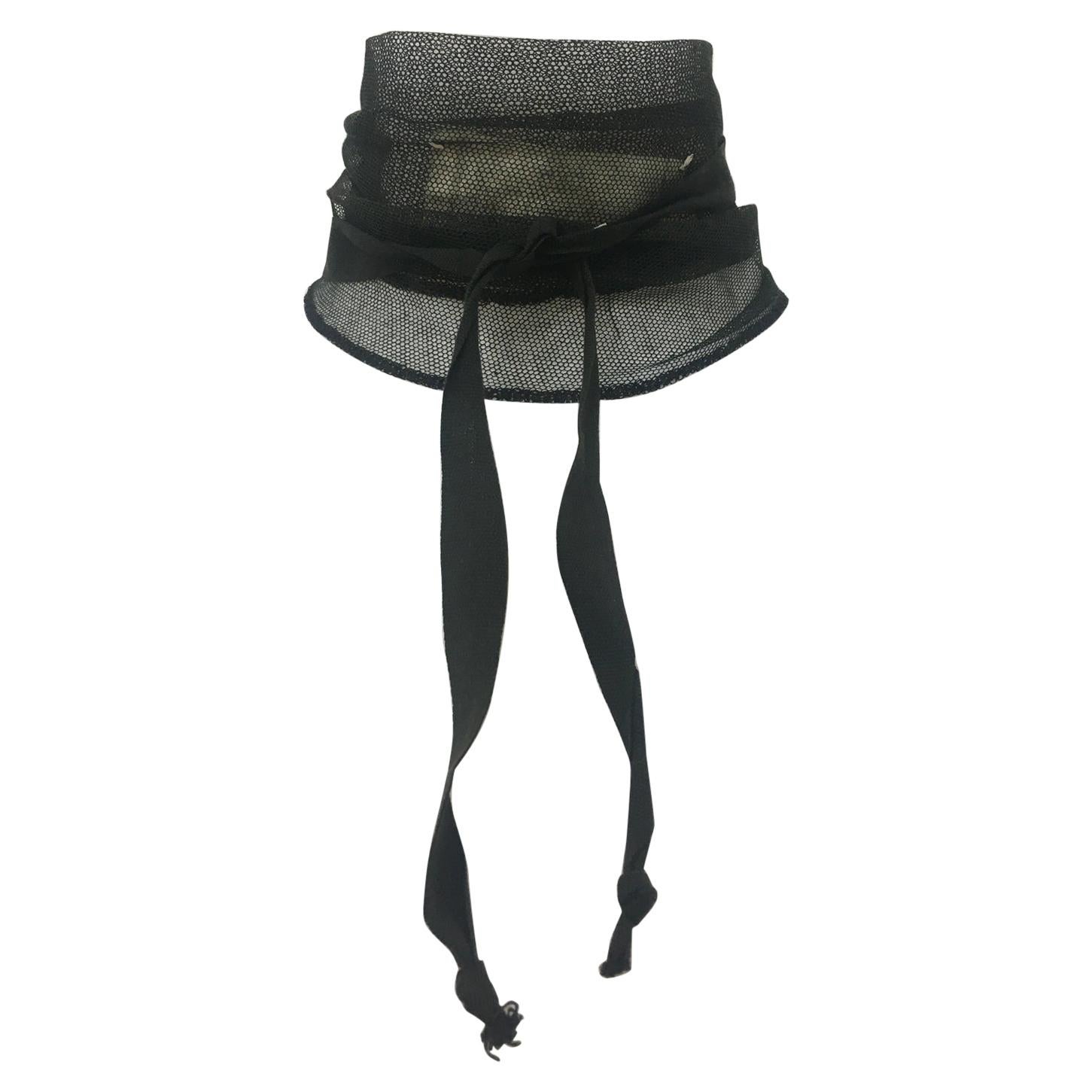 Martin Margiela Black Mesh "Jabot" SS 1994 at 1stDibs margiela jabot