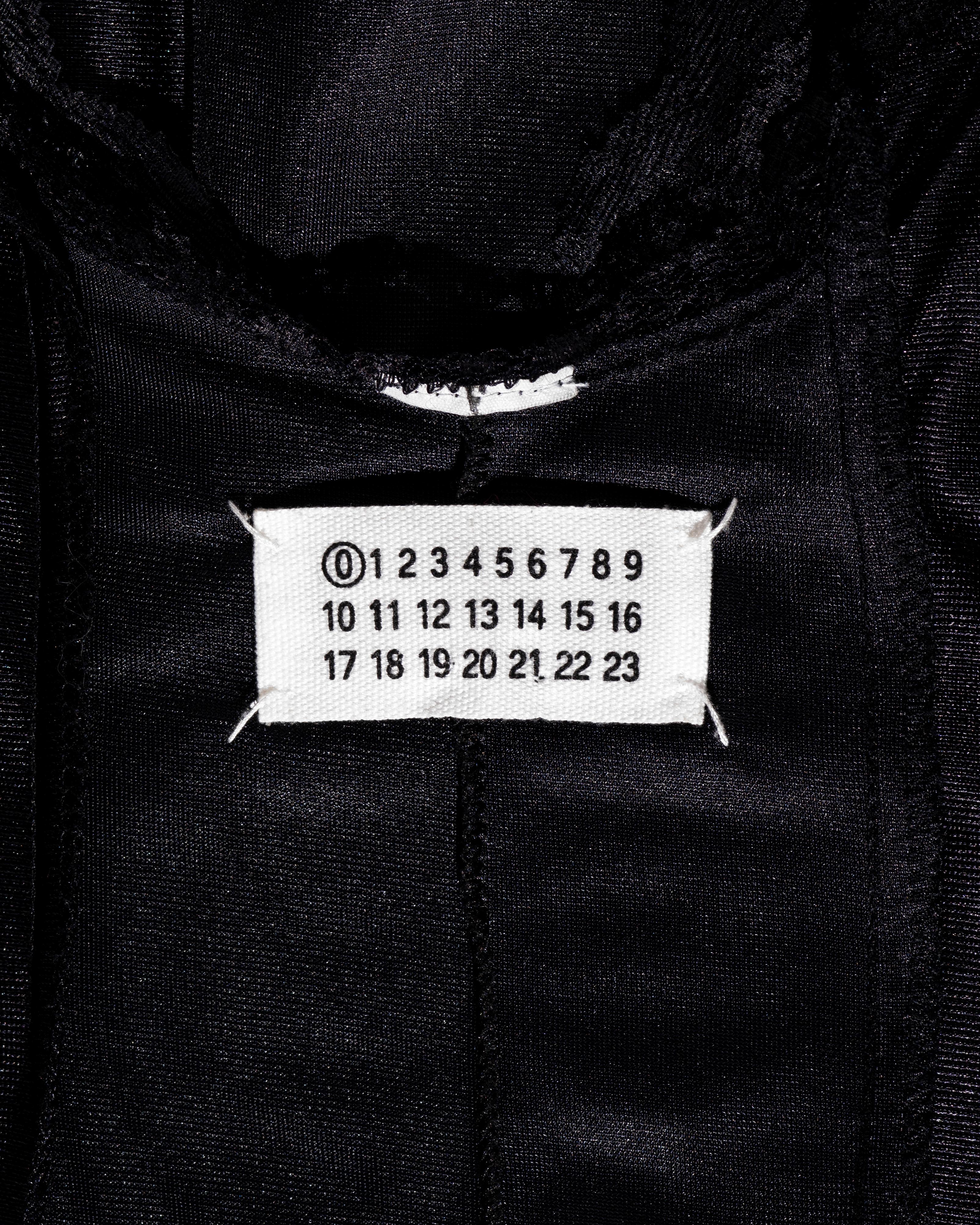 Martin Margiela black oversized artisanal slip dress, ss 2000 5