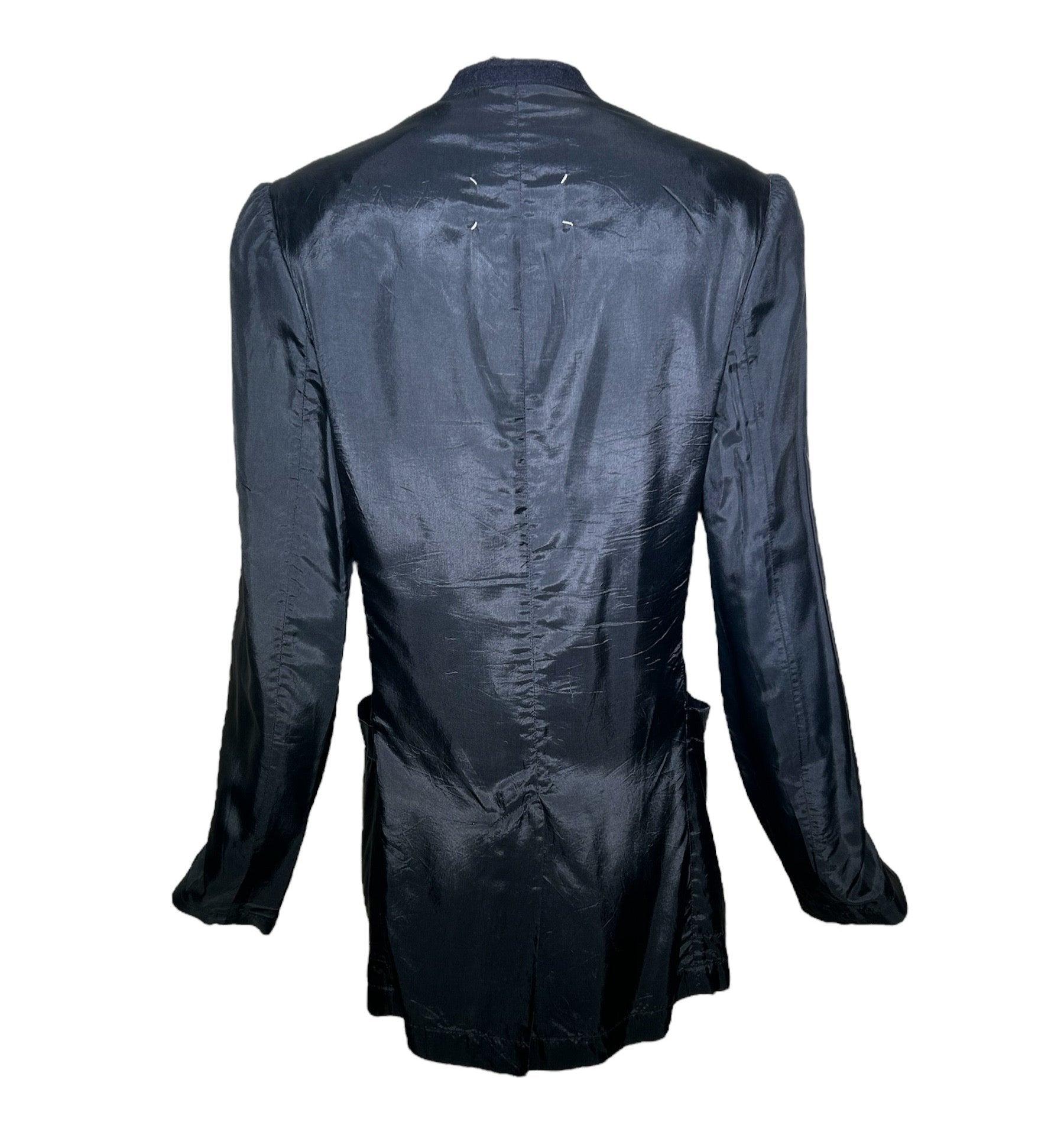 Martin Margiela Blazer decostruito in acetato nero, anni '90 In condizioni Nuovo in vendita a Los Angeles, CA