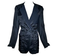 Martin Margiela Blazer decostruito in acetato nero, anni '90