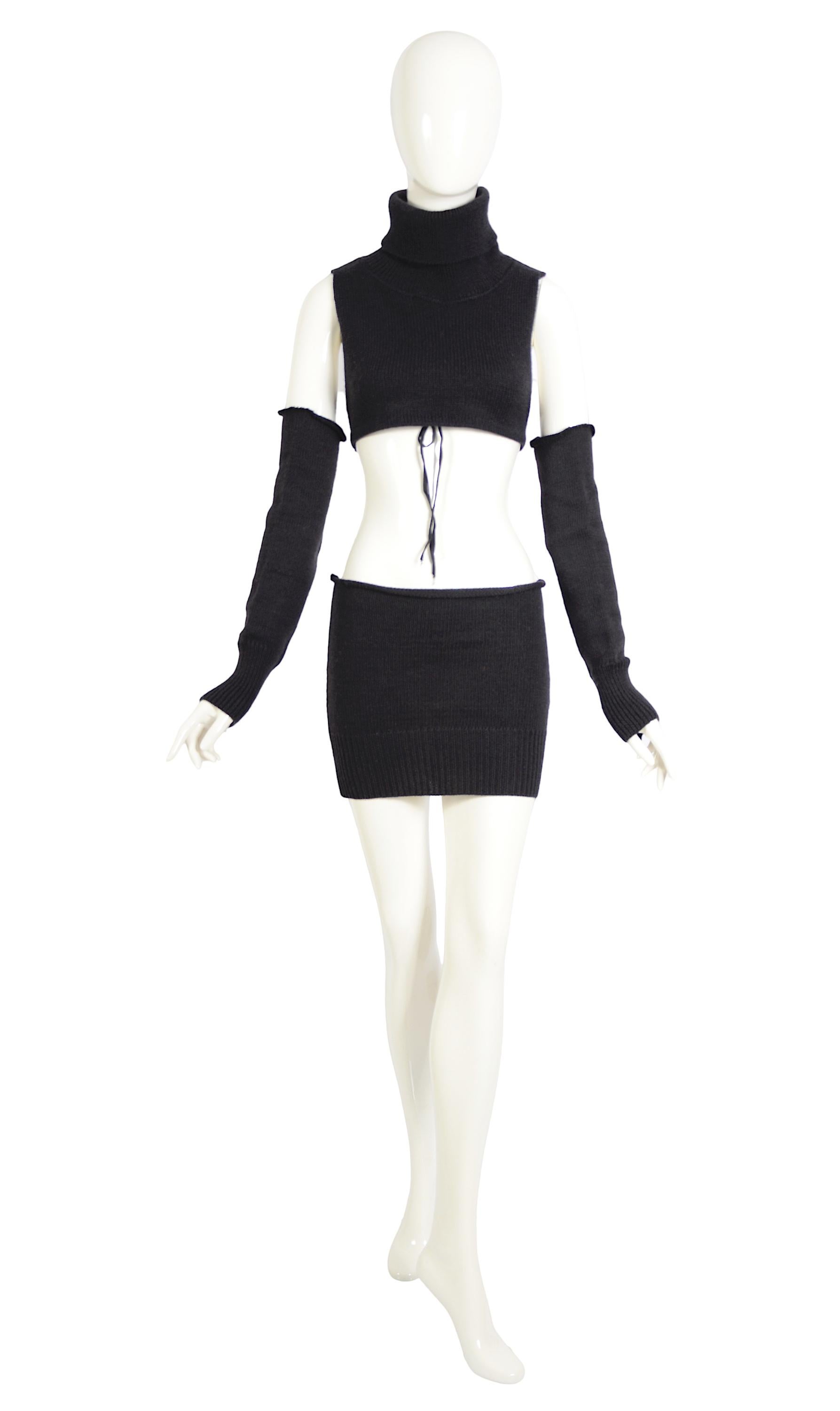 Maison Martine Margiela important Three Pieces Sweater Set Fall Winter 1990 -91 9