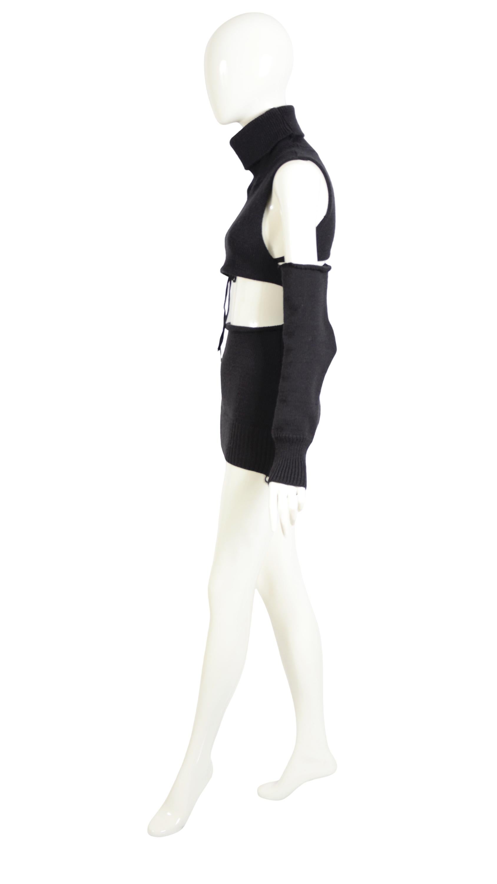 Maison Martine Margiela important Three Pieces Sweater Set Fall Winter 1990 -91 3