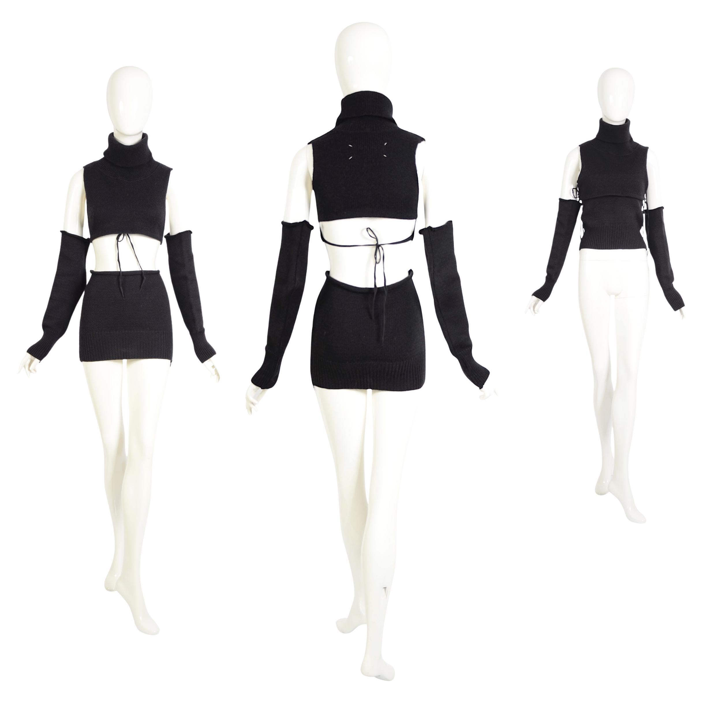 Maison Martine Margiela important Three Pieces Sweater Set Fall Winter 1990 -91 In Excellent Condition In Antwerpen, Vlaams Gewest