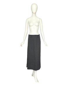 Martin Margiela Fall Winter 1997 Collection "MADE IN ENGLAND" Grey Wool Skirt