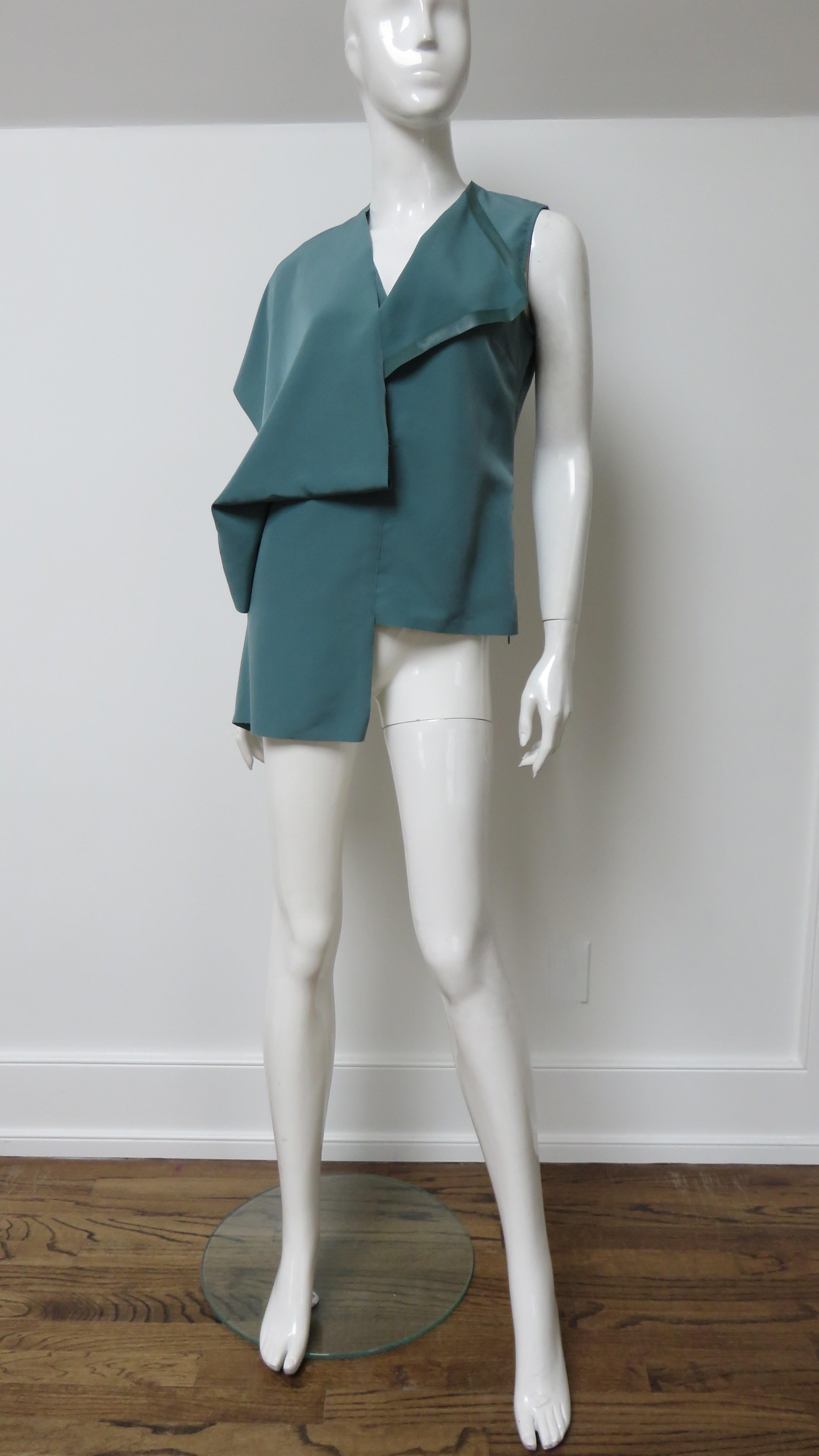 Martin Margiela Geometric Draped Top For Sale 2