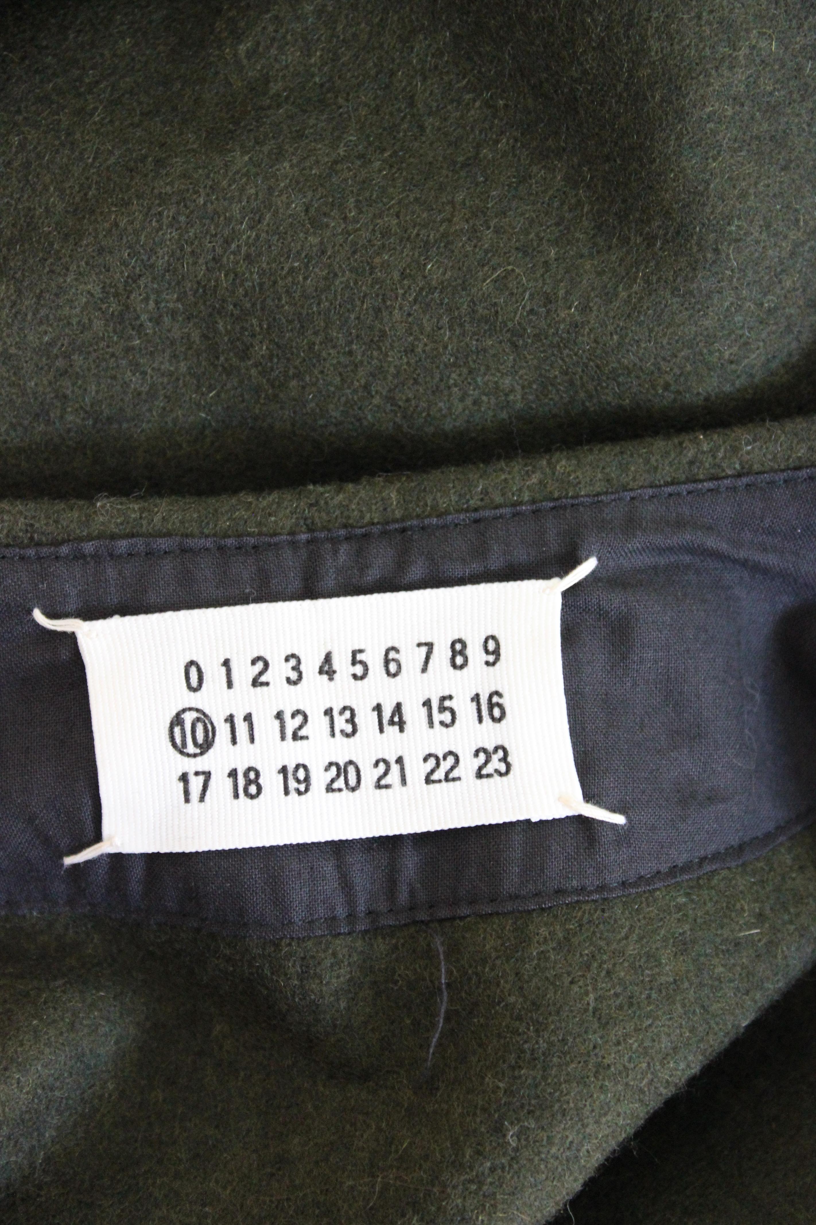 Women's Martin Margiela Green Wool Classic Vest