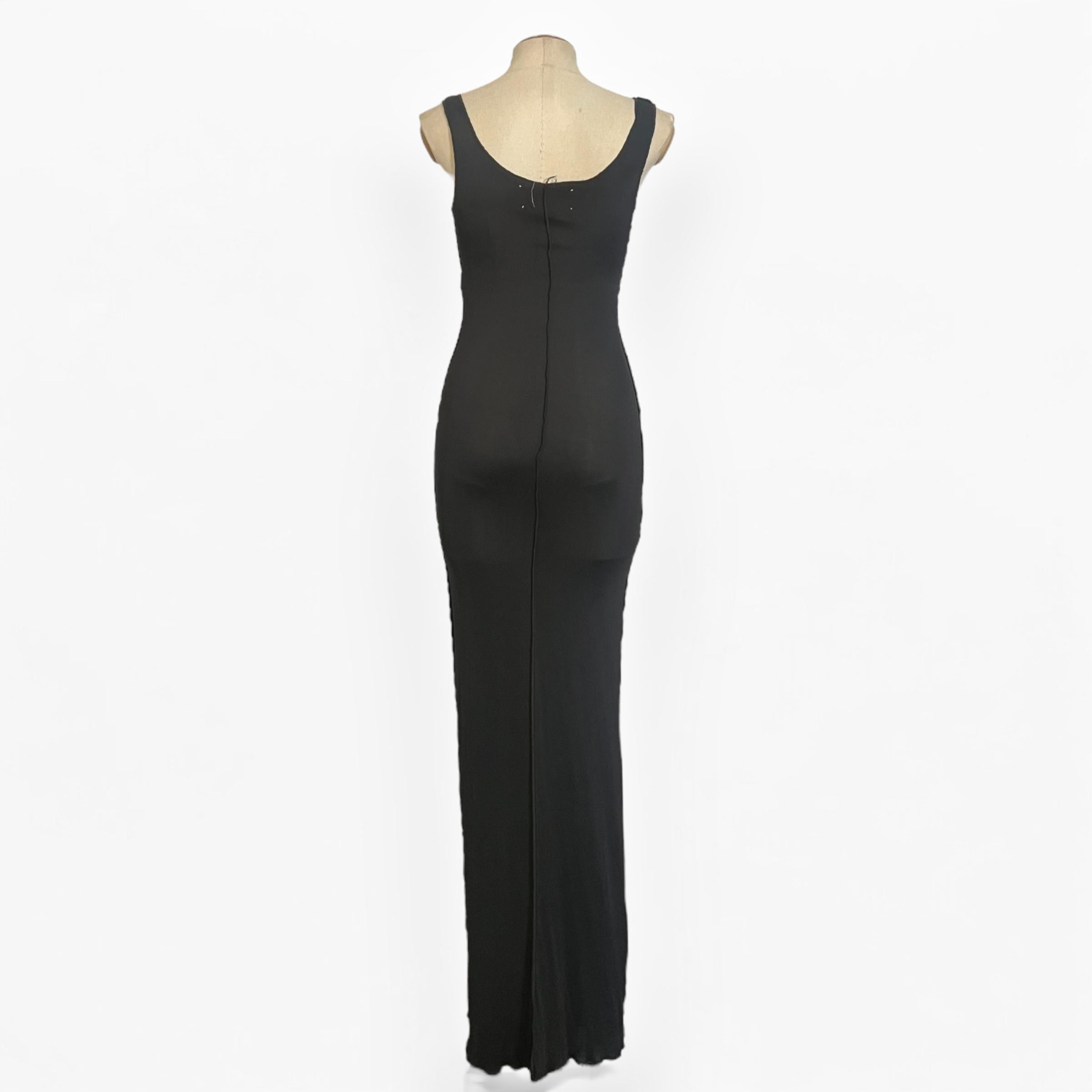Graues Overlocked-Kleid mit umgedrehtem Oberteil von Martin Margiela, Frühjahr/Sommer 1991 im Zustand „Gut“ im Angebot in CAPELLE AAN DEN IJSSEL, ZH