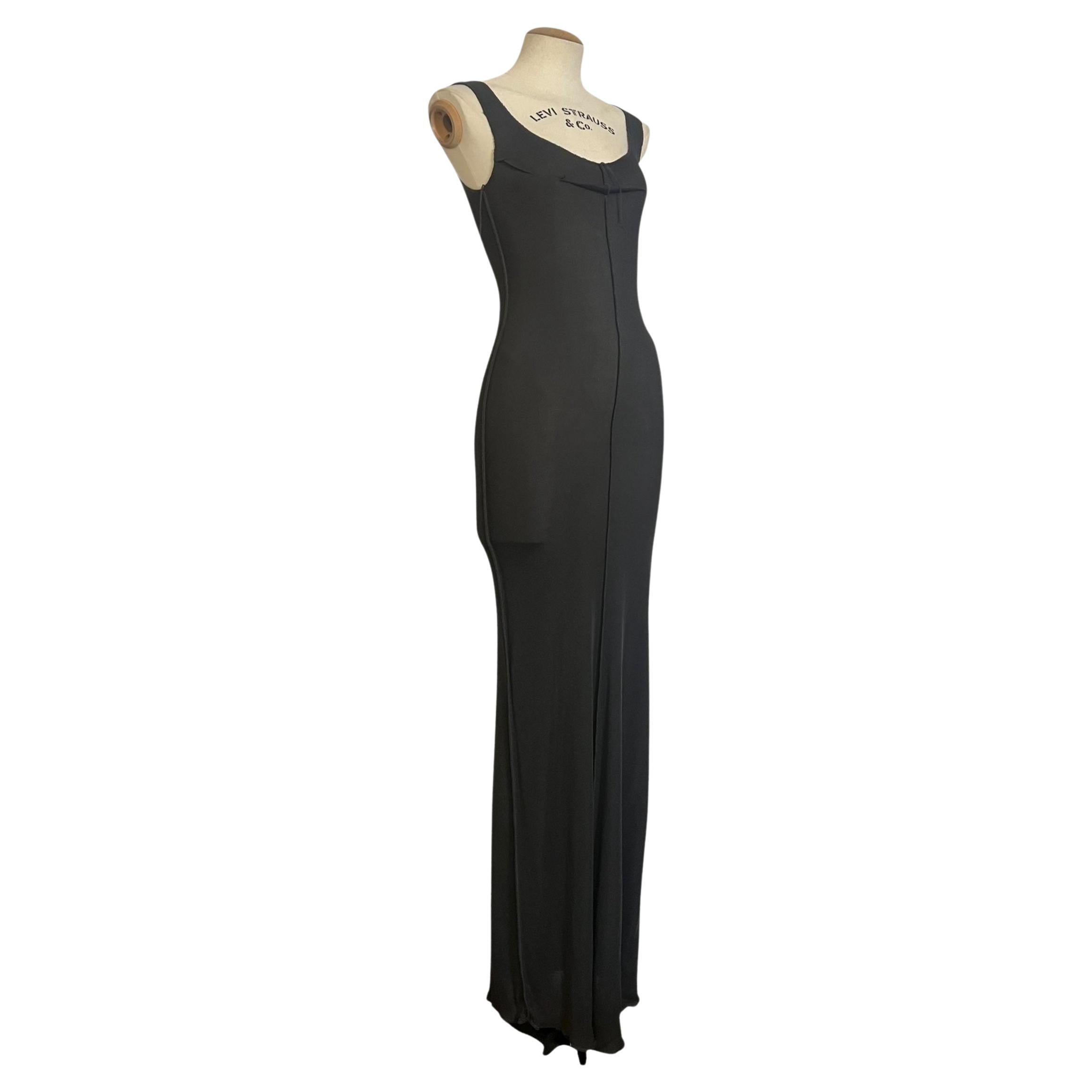 Martin Margiela Grey Inverted Overlocked Dress, Spring/Summer 1991