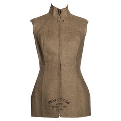 Martin Margiela - Corset en lin semi-couture, fw 1997