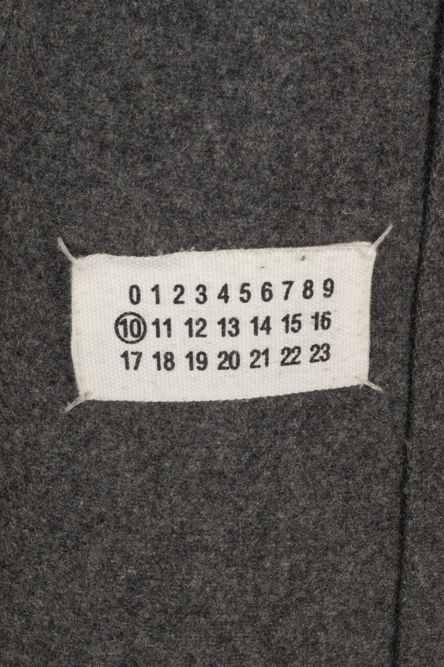 Martin Margiela Abrigo largo de lana gris para hombre en venta 5