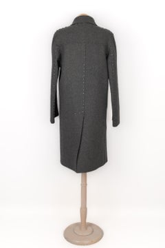 Martin Margiela Long Grey Wool Men Coat