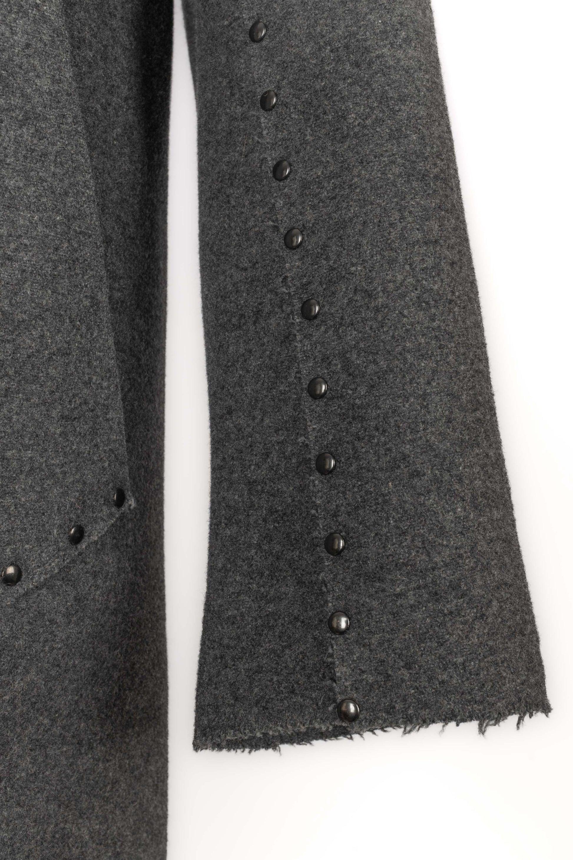 Martin Margiela Abrigo largo de lana gris para hombre en venta 3