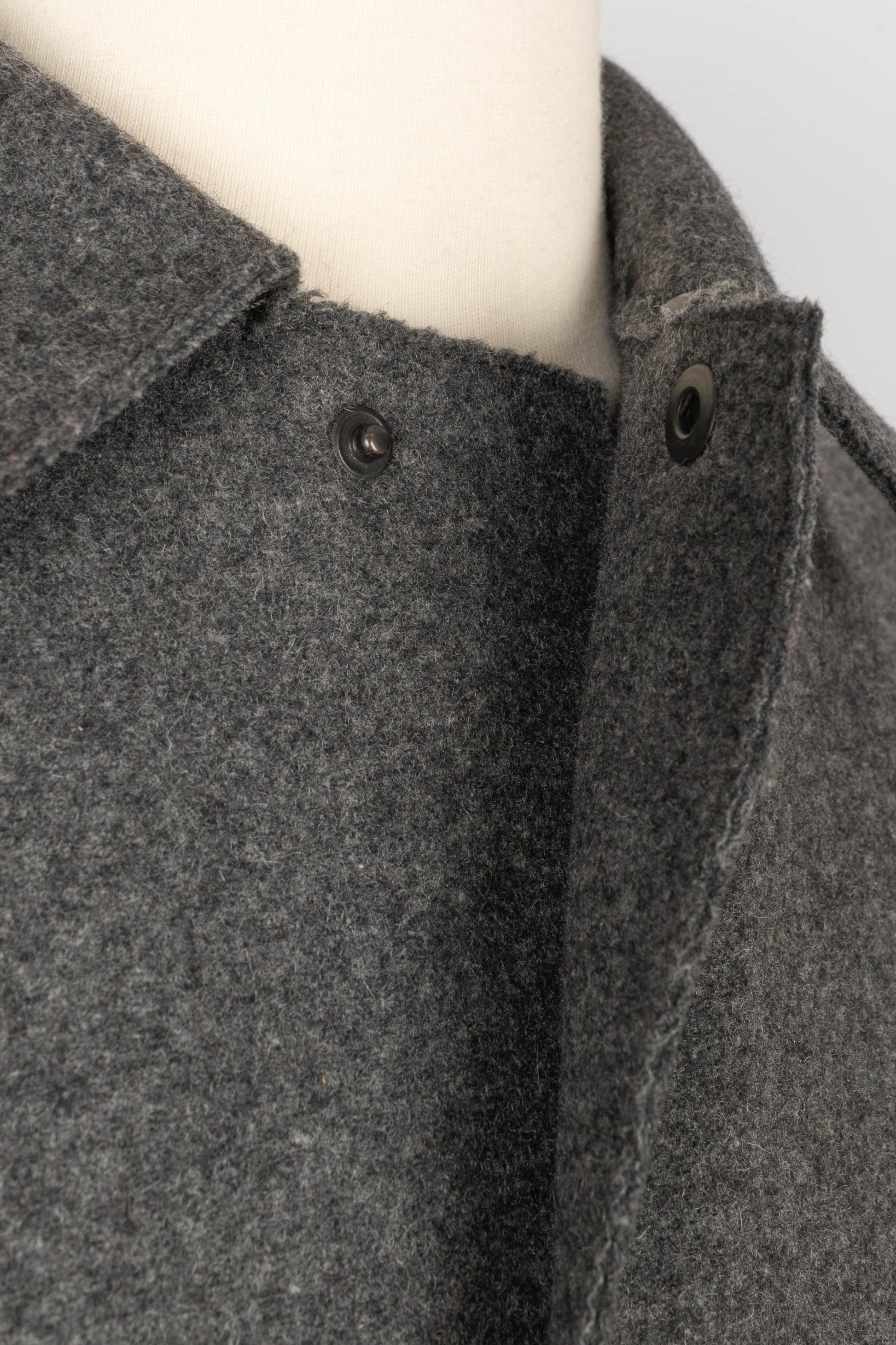 Martin Margiela Abrigo largo de lana gris para hombre en venta 4