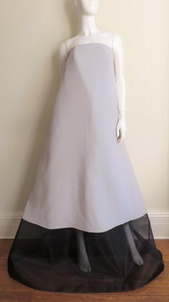 Martin Margiela New Strapless Color Block Dress