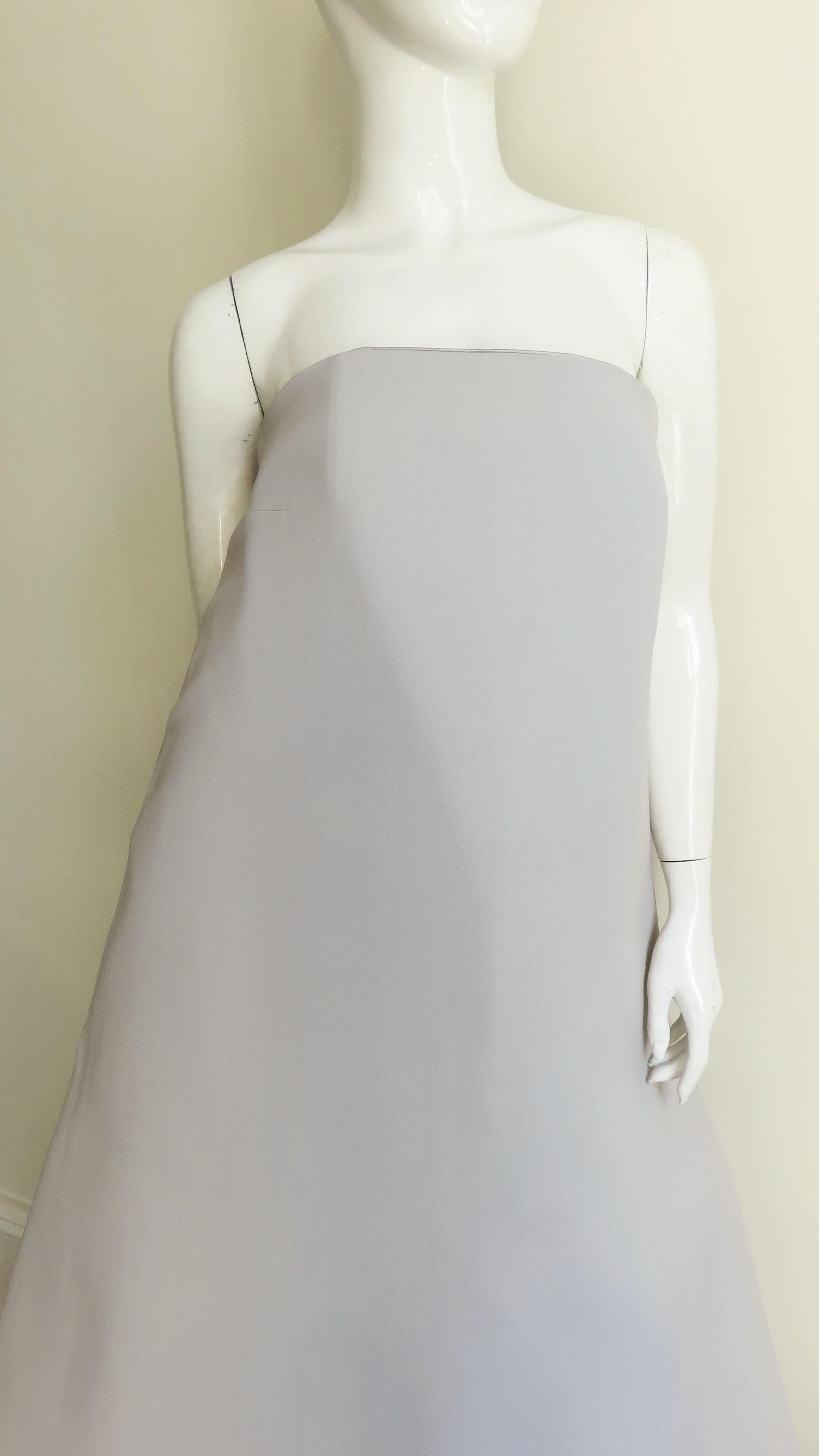 Martin Margiela New Strapless Color Block Dress In Excellent Condition For Sale In Water Mill, NY
