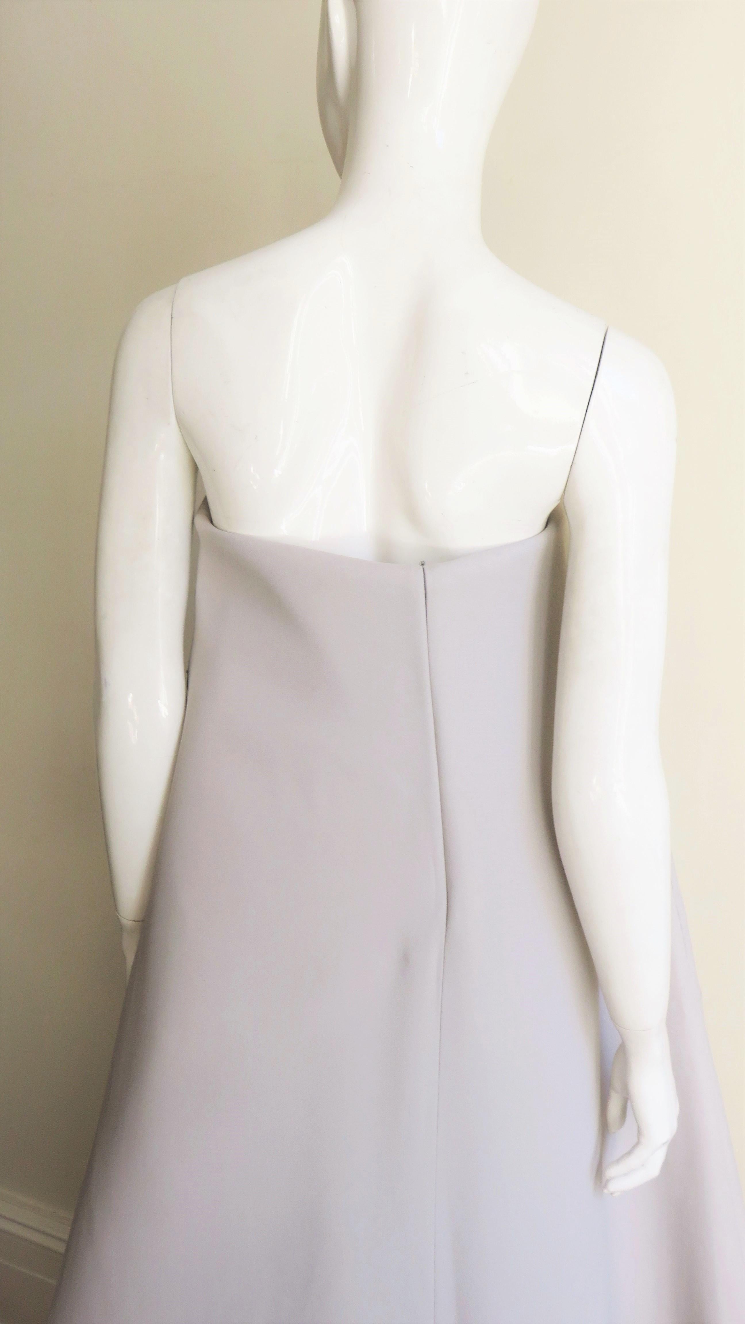 Martin Margiela New Strapless Color Block Dress For Sale 4