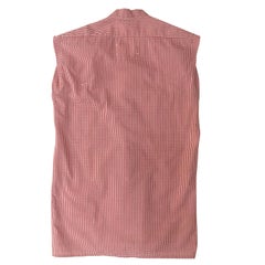 Martin Margiela Reworked Red White Gingham Top Blouse 1990s