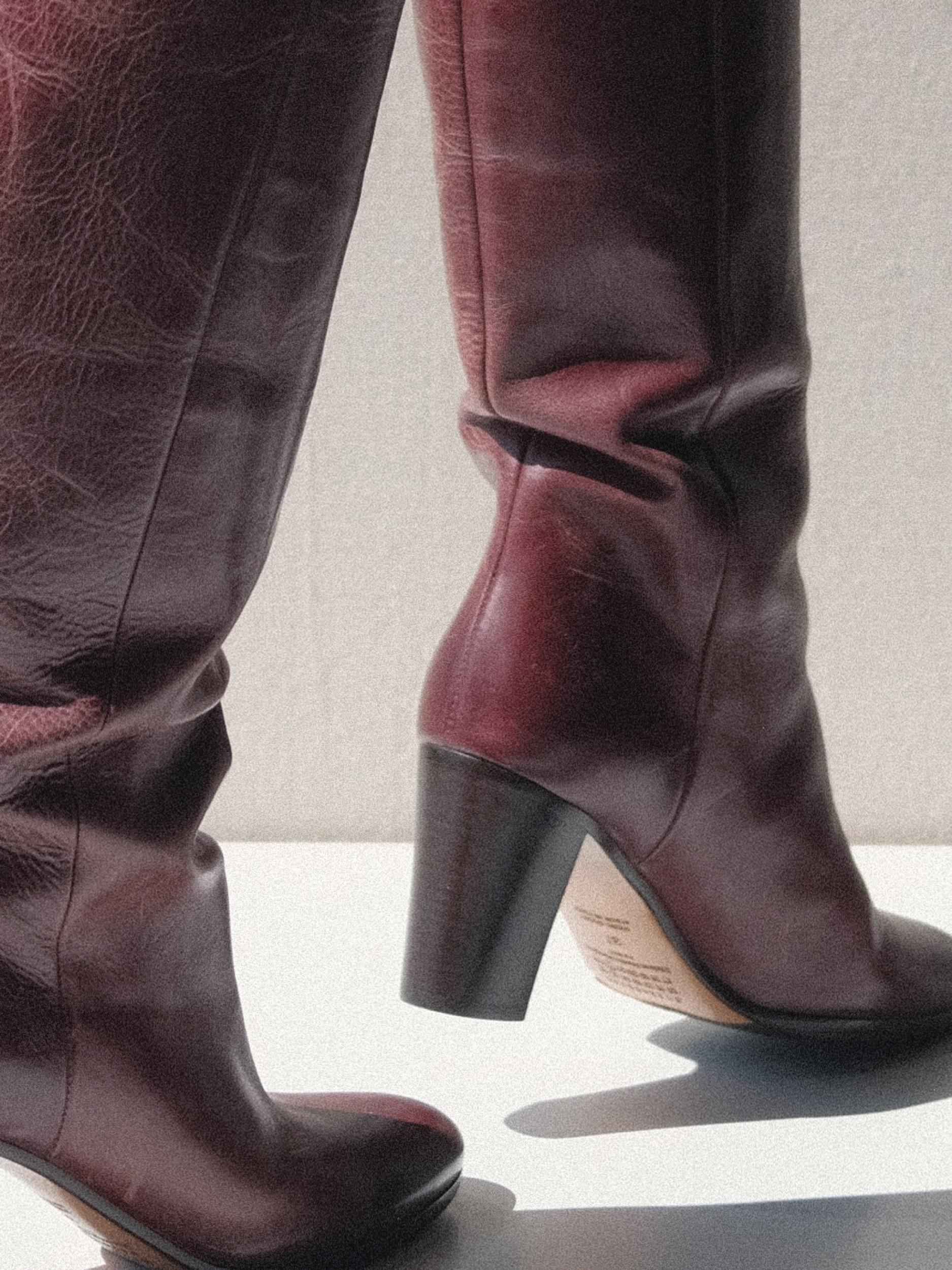 Martin Margiela Riding Boots Deep Red Size 37 Replica Line 22 For Sale 7
