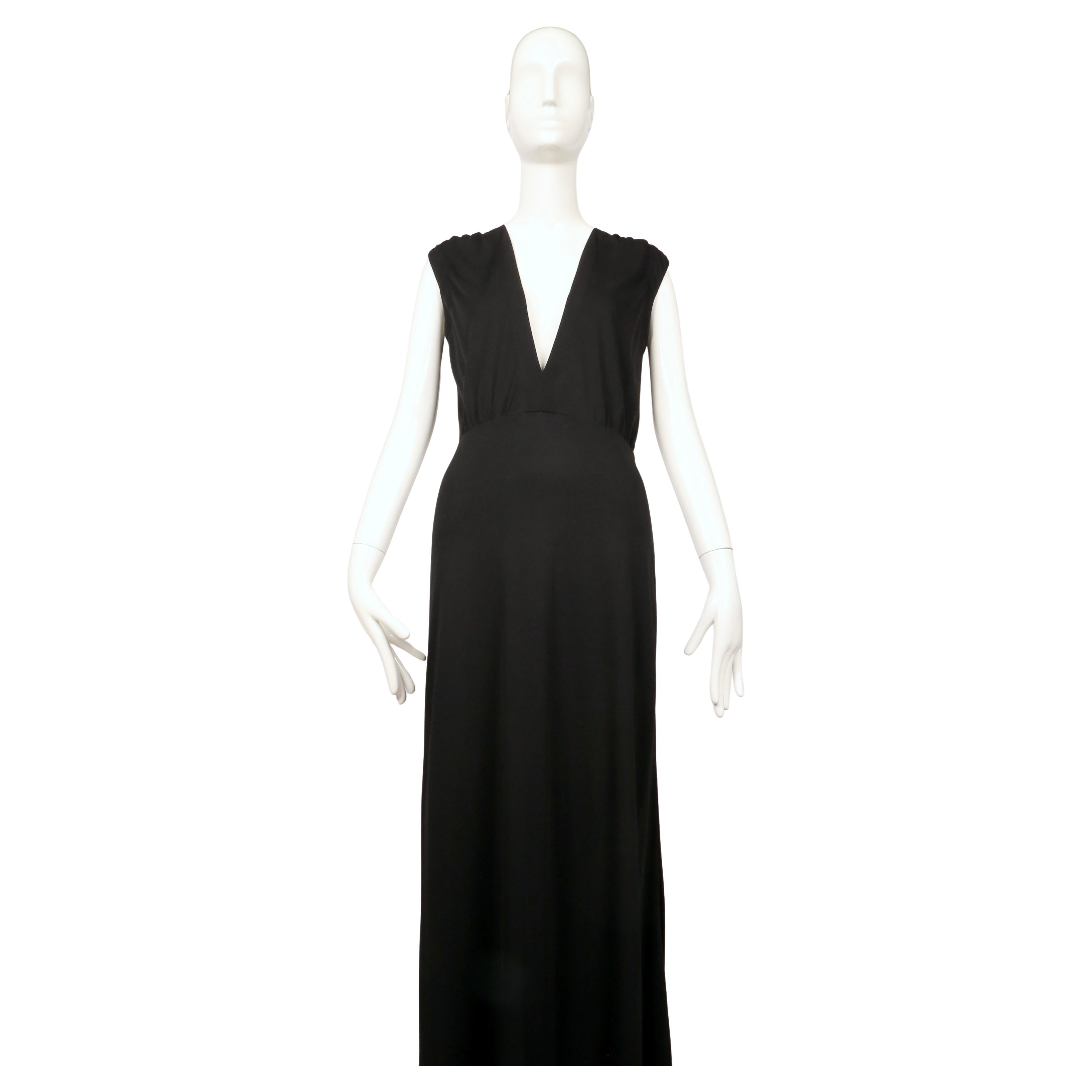 Noir MARTIN MARGIELA RUNWAY Replica '1970's evening dress' (robe de soirée des années 1970) en vente