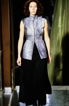 Martin Margiela S/S 1999 Trompe L'oeil Stockman Cotton Vest Bustier