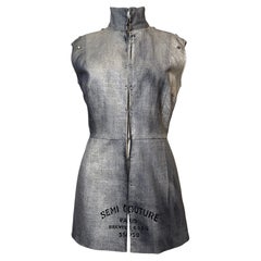 Martin Margiela S/S 1999 Trompe L'oeil Stockman Cotton Vest Bustier