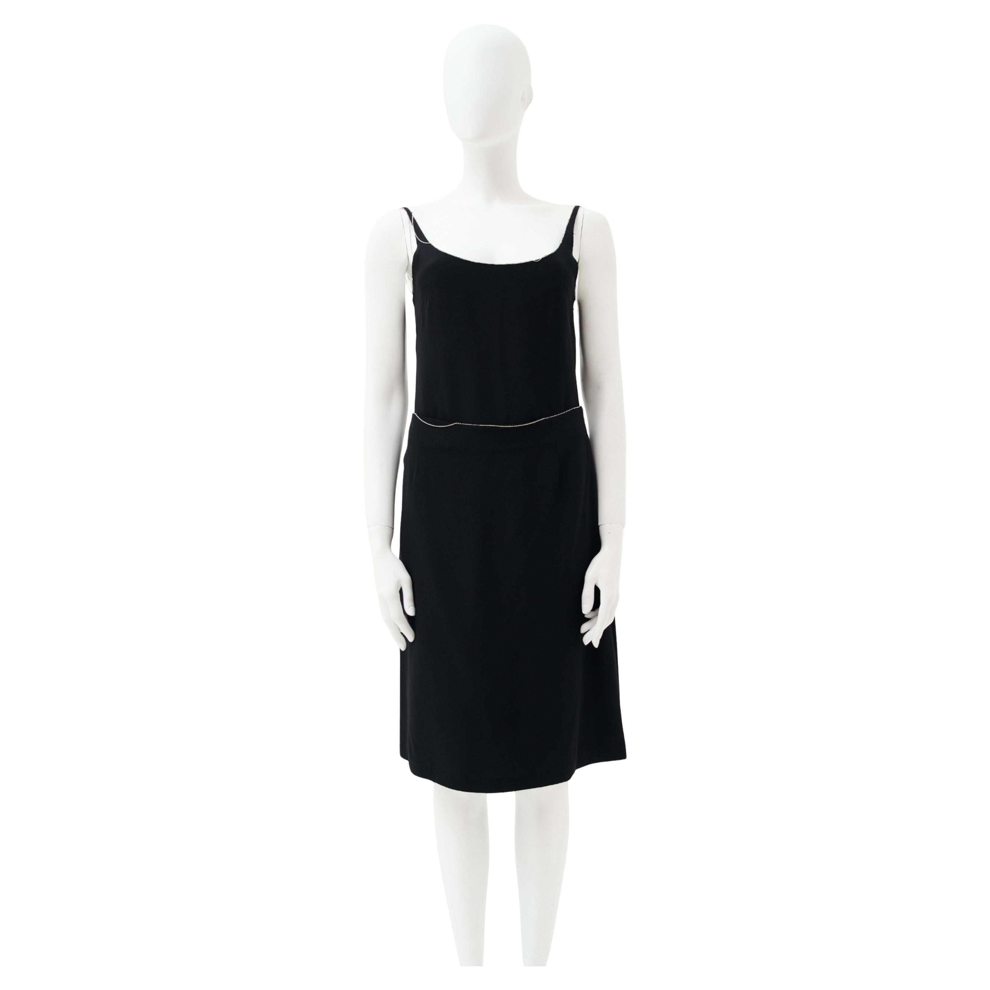 Martin Margiela S/S 2006 Set : Top et jupe doublés noirs