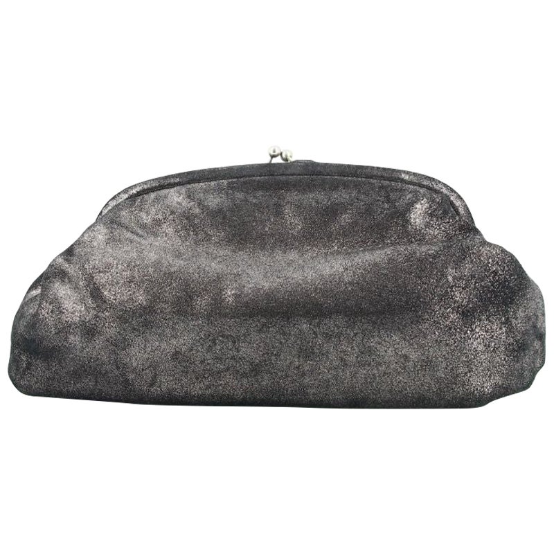 Bolso de mano brillante Martin Margiela de lentejuelas gris medio en venta