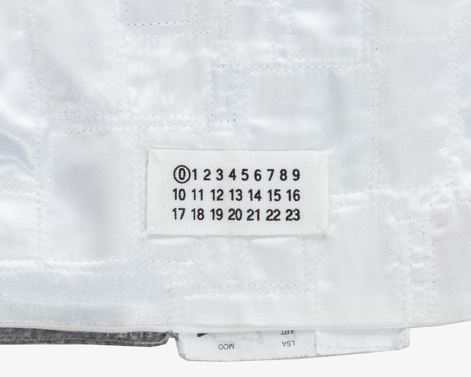 Martin Margiela shirtfront made up of reclaimed vintage labels, ss 2001 1