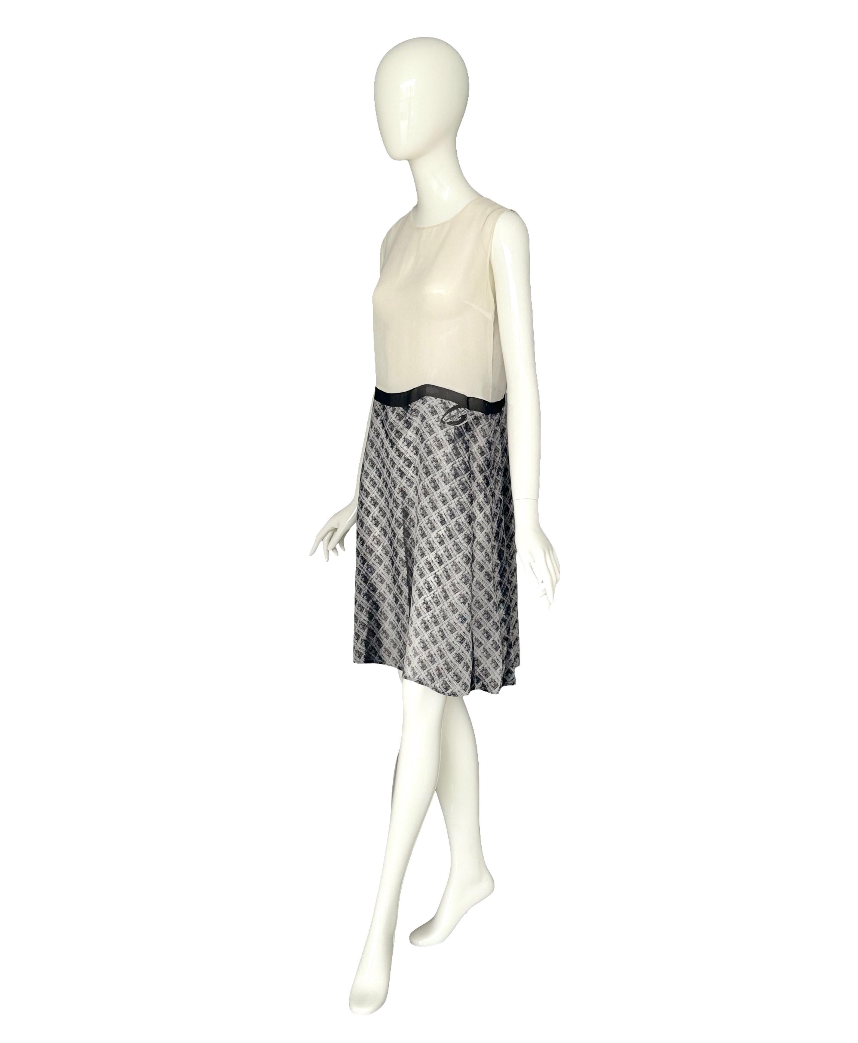 Maison Martin Margiela’s Spring–Summer 1996 collection is known for its playful use of trompe-l’œil, a technique that creates visual illusions. In this collection, he printed images of other garments onto lightweight dresses, making them look