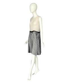 Martin Margiela Spring Summer 1996 Vintage Trompe L'oeil Silk Dress