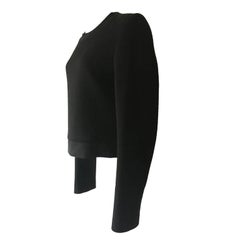 Martin Margiela Square Shoulder Black Sweatshirt