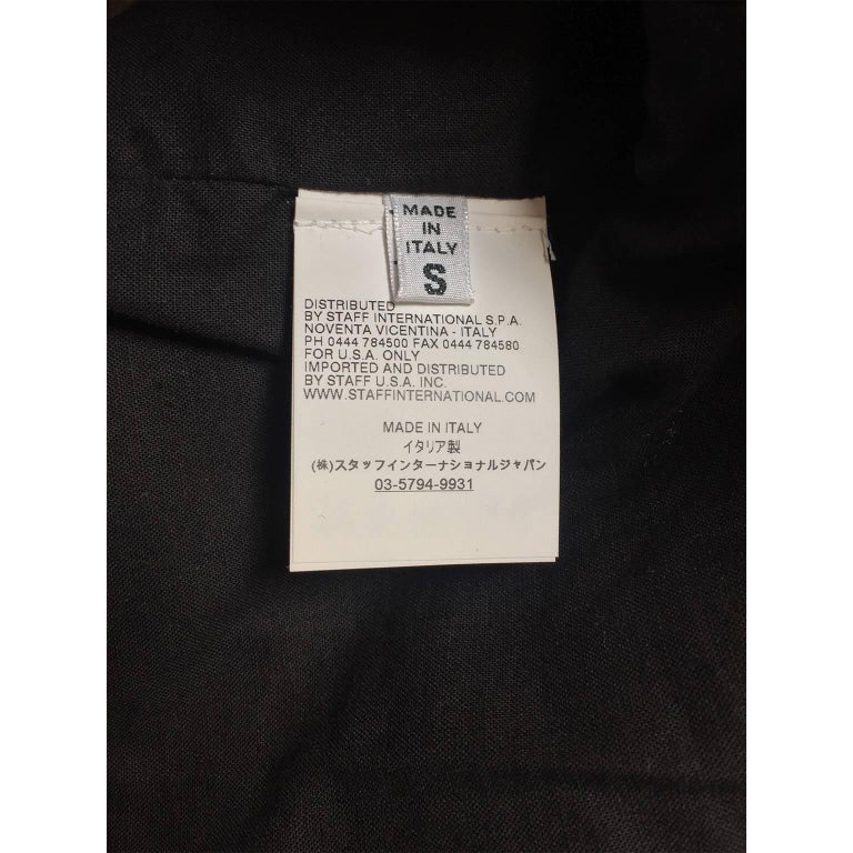 Martin Margiela Square Shoulder Black Sweatshirt For Sale at 1stDibs