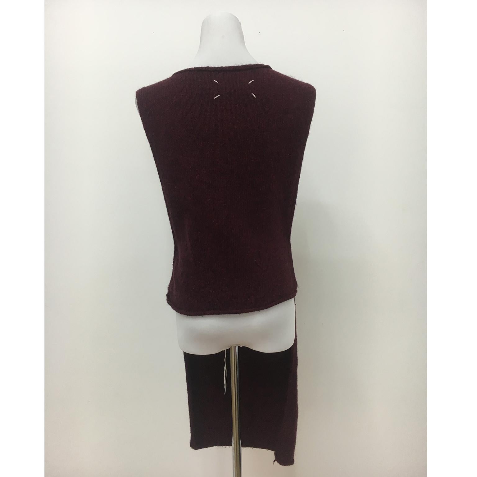 Martin Margiela Wool Neck Dress Body Piece Circa 2000 In Good Condition For Sale In Berlin, DE