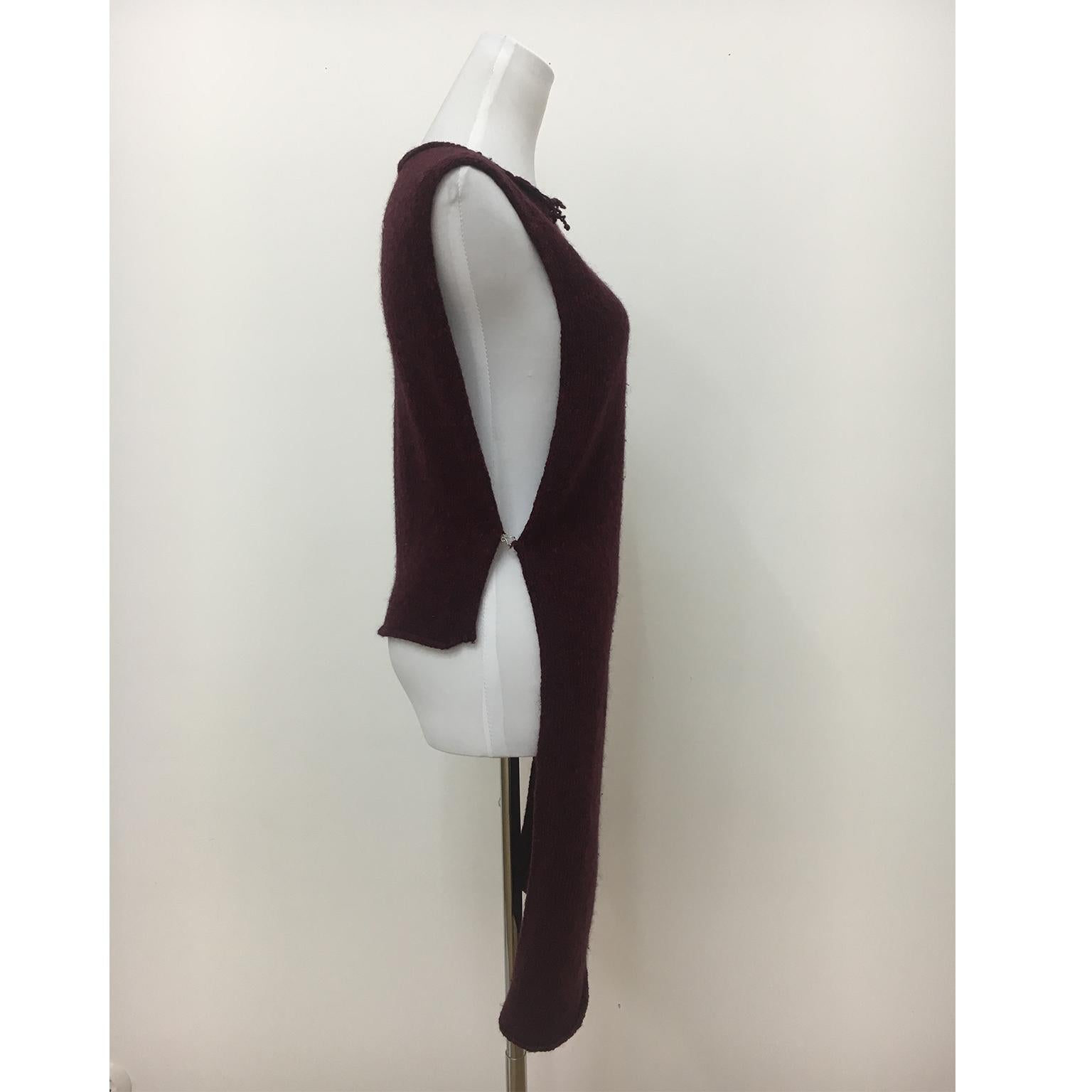 Martin Margiela Wool Neck Dress Body Piece Circa 2000 For Sale 1