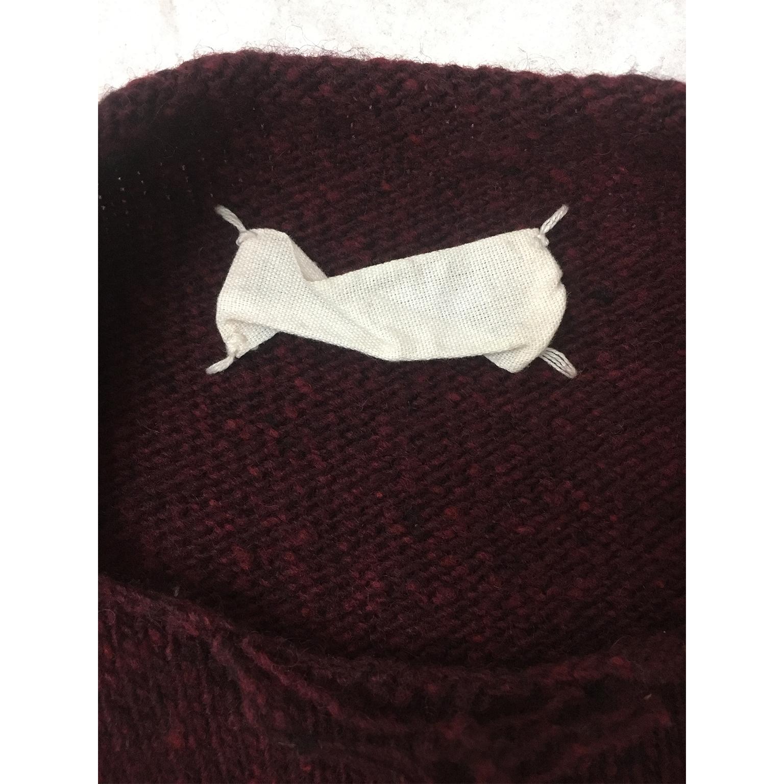 Martin Margiela Wool Neck Dress Body Piece Circa 2000 For Sale 3