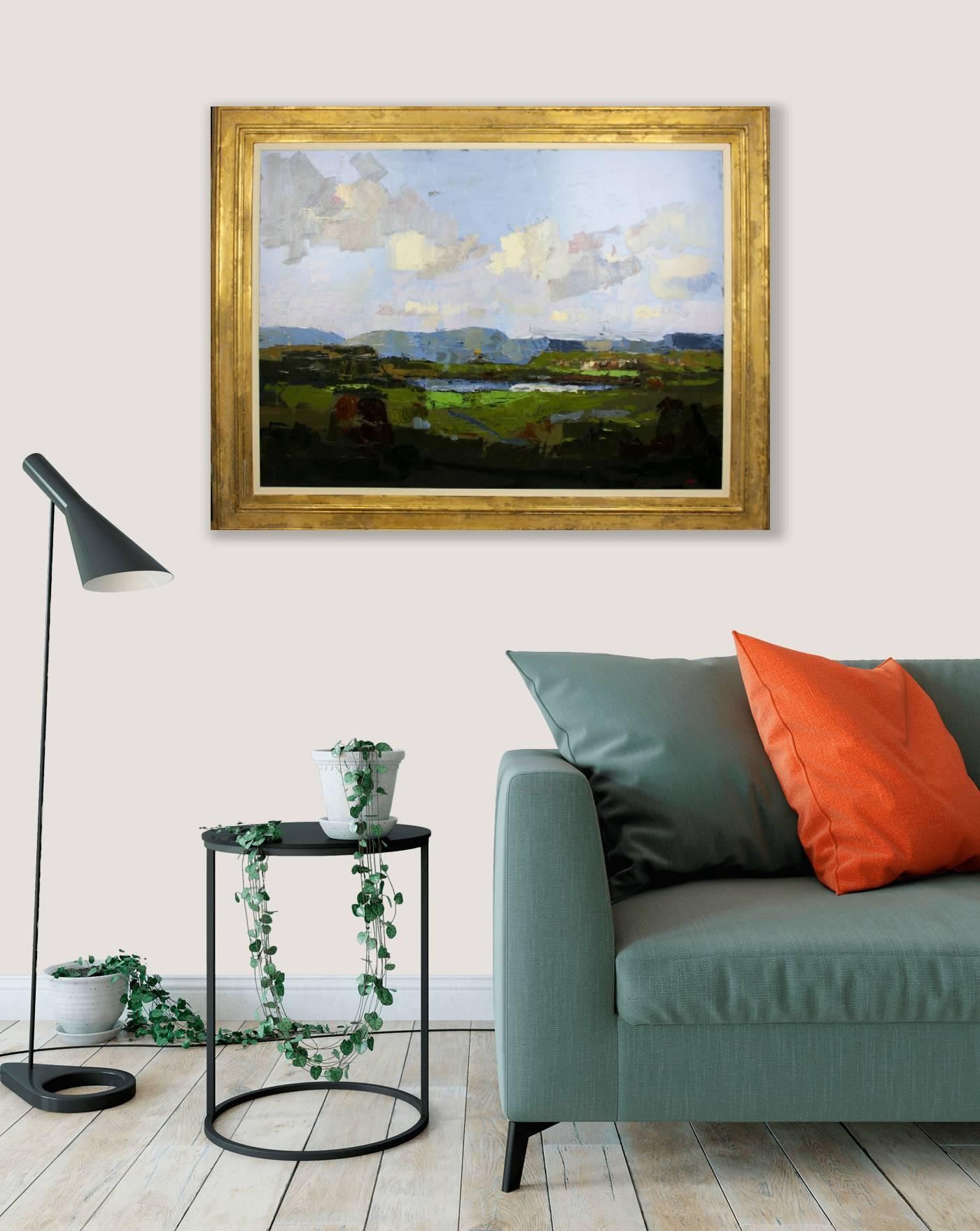 Connemara, Near Roundstone - Old Masters Painting by Martin Mooney