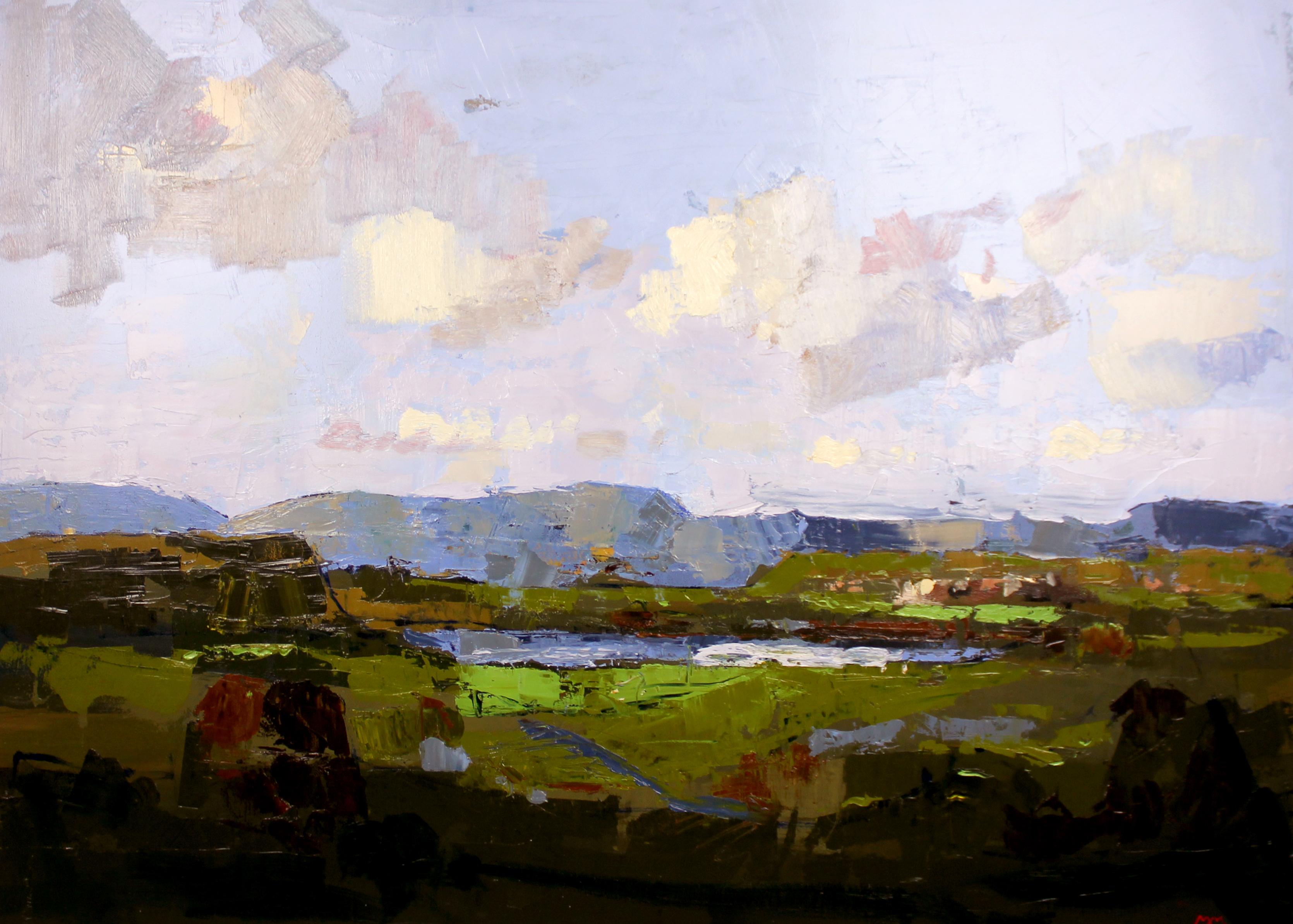 Connemara, Near Roundstone - Painting by Martin Mooney