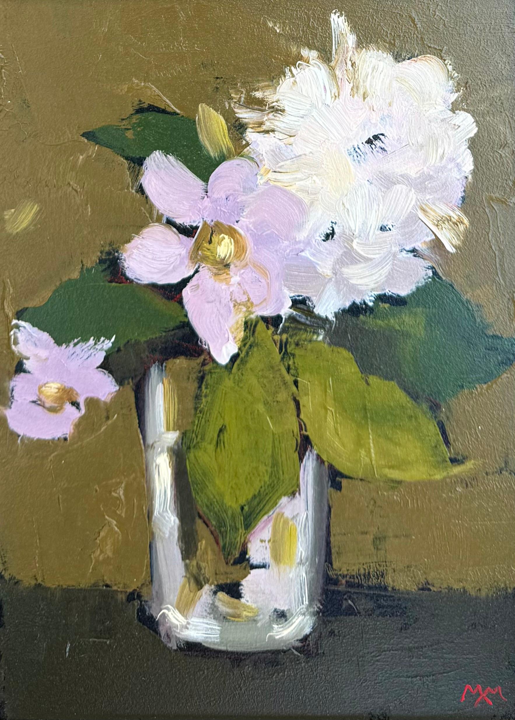 Still-Life Painting de Martin Mooney - "Estudio sobre la anémona japonesa"