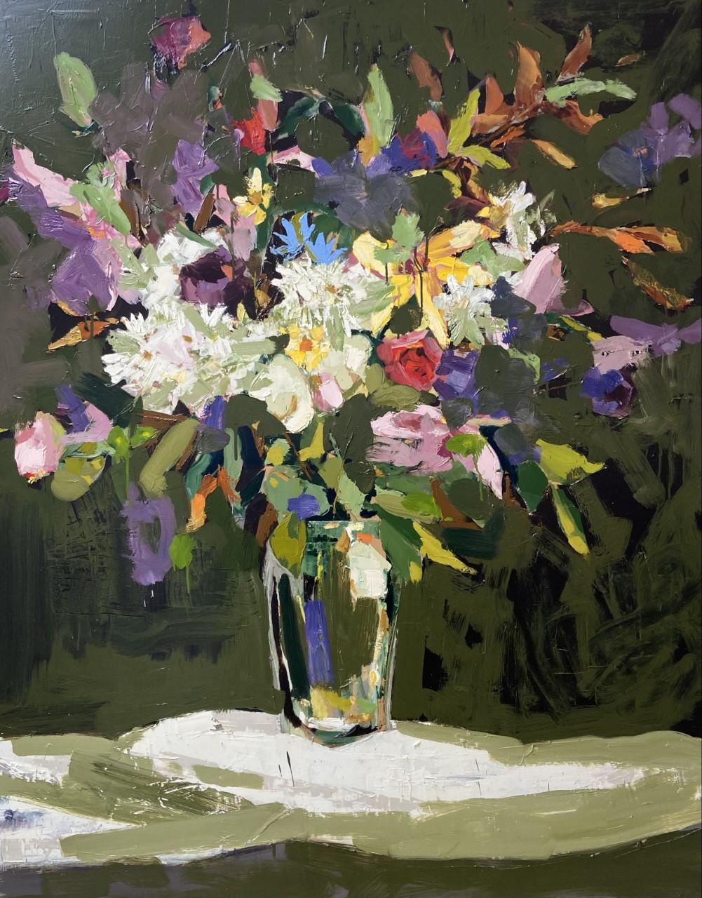 Still-Life Painting Martin Mooney - Fleurs de printemps