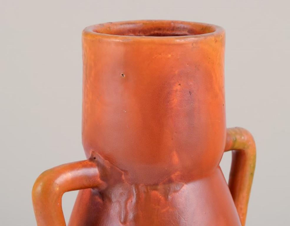 Martin Mortensen,  Danish ceramicist, own workshop. Ceramic Art Nouveau vase For Sale 1