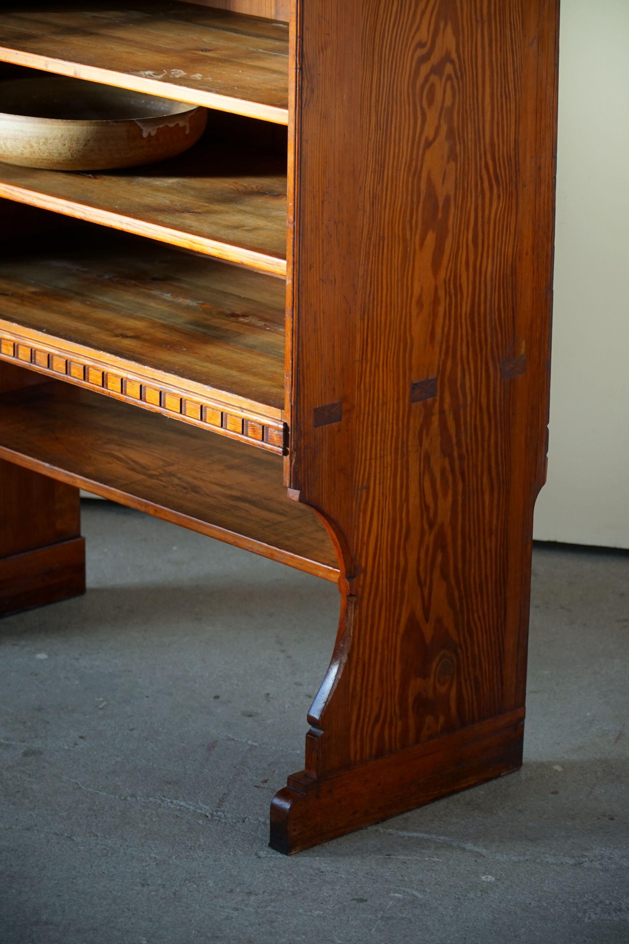 Martin Nyrop Bookcase by Rud. Rasmussen in Oregon Pine, Danish Modern, 1905 4